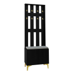 Garderoobikomplekt jalatsipingiga ja padjaga, seinapaneel konksudega