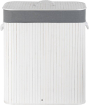 Valge bambusest pesukott 104l linase voodriga