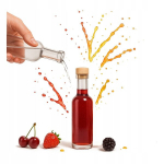 Klaasist 100 ml "futura" pudel korgiga