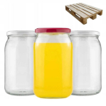 Klaasist 900ml purgid, 432 tk. komplekt, ilma korkideta