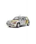 Diecast mudel Solido S1810005 Renault 5 Gt Turbo Mk2 Silver #17 Tour De Corse 1989 1/18