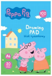 Astra joonistusalus A4, 20 lehte, valge, "peppa Pig"
