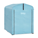 Sobuy v&auml;ljas auto garaaž jalgratta kast telk veekindel telk autodele mootorratastele ja t&ouml;&ouml;riistadele aed-alune ja &otilde;ues hoiuruum helesinine 120x176x163 cm KLS11-BL