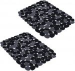 PVC valamu kaitsematid, 2 tk, mustad, sobivad terasest valamutele