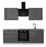 K&ouml;&ouml;gikomplekt Frida 220/72, hall/valge