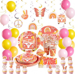 Vikerkaare s&uuml;nnip&auml;eva dekoratsioonide komplekt Boho v&auml;rviline 125 osa