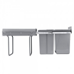 V&auml;ljat&otilde;mmatav pr&uuml;gikast, 49.2x34x43 cm, hall, metall, j&auml;&auml;tmete sorteerimise pr&uuml;gikast