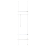 Avatud riidekapp 80x295cm., valge v&auml;rvusega