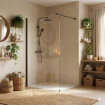 Du&scaron;isein Rea Flexi Transparent 70 Black 120X70X195CM