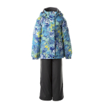 Huppa T&uuml;drukute talvekomplekt MARVEL 1, arctic blue pattern/ gray