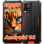 Telefon Blackview BV4800 Pro 4/128GB 6.56" HD+ 13MP+5MP, 5180mAh vastupidav nutitelefon Android 14 4G Dual SIM NFC Oranž