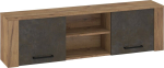 Rippuv kapp Meblocross Slide Sli-13 2D, hall/pruun