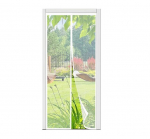 Sjldwtmt magnetiline s&auml;&auml;sev&otilde;rk uksele 120 &times; 220 cm, valge