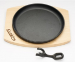 Steikide pann, puidust alusega malmpann 22 cm HR-YT-912, COOKING BY HEINNER