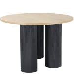 Laud Notio Living, 100x100x76 cm, pruun/must