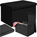 RUHHY Sametist puf 60x30x30 cm Must