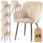 6 tooli komplekt Akord Diamamte, pruun