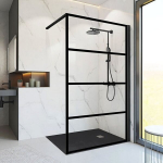 REGN t&ouml;&ouml;stuslik walk-in du&scaron;inurk 100x200, must raam