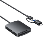 Kaardilugeja, USB-C - SD / CF / MS, 4-in-1