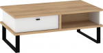 Cross CRO-13 diivanilaud kahe sahtliga &ndash; Cremona tamm/valge, 120&times;68 cm