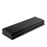 Hot Melt liimipulgad Bradas 11x300 mm, mustad, 34 tk / 1 kg