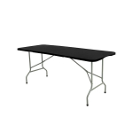 Kokkupandav aialaud, 180 x 70 x 74 cm, must