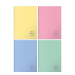 A5 m&auml;rkmik 60 lehte, lineaarne, Eco Pp, pastellv&auml;rvid (5 tk.)