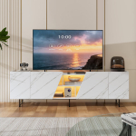 TV-laualamp LED-ga ja 4 uuega, avatud ladustuskohaga, 220 x 34,5 x 67,7 cm