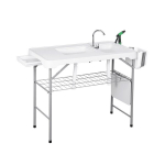 Universaalne kokkupandav aialaud riiuliga, 108 x 58 x 92 cm