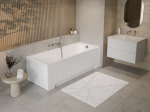 Vann Besco Shea, 180 x 80 cm, valge soonilise viimistlusega