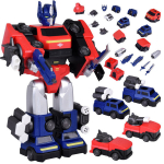 Magnetiline robot-transformer 2-&uuml;hes, punane/sinine