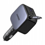Ugreen Ec603 90w autolaadija, Usb-c/usb-a, keerdkaabel