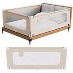 Tulano Cover 48 beige voodipiire lastele, 180 cm, beež &ndash; kaitse voodist v&auml;ljakukkumise eest