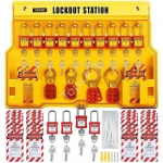 Lockout/Tagout rinkinys &ndash; 58 vnt. saugos užraktų stotelė