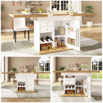 Pikendatav s&ouml;&ouml;gilaud 110-140x80 cm, valge 1 tk.