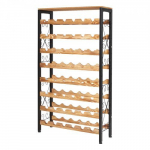 Veiniriiul, 8-astmeline vabaltseisev raud ja puit, 66x23.5x119 cm, hoiustamine