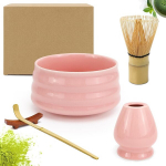Matcha valmistamise komplekt Rierousy, roosa, 5 tk