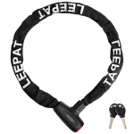 Karastatud terasest 5-kohaline jalgratta ketilukk v&otilde;tmetega 120 cm