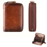 Ehtsast nahast , Rahakott/ Kaarditasku RFID-Kaitsega , Sesutes