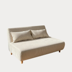 Diivan SOLACE 2-kohaline magamisfunktsiooniga &ndash; corduroy-kangas ecru, 140x91x84 cm