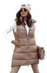 Naiste pruun p&ouml;&ouml;ratav vest Elegancio