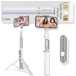 Selfie pulk (Selfie stick) LIVMAN Oth-AB202MAX - multifunktsionaalne selfide pulk ja statiiv kaugjuhtimispuldiga, 1,5m