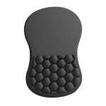 Ergonoomiline hiirematt randmetoega, m&auml;luvaht, 30x20 cm, must