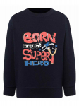 Poiste sinine dressipluus kirjaga &bdquo;Born to be superhero&rdquo; Tup Tup
