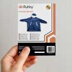 Ruhhy Xxl kapuutsiga Plaid Blues Navy Blue