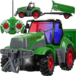 Raadiosagedusjuhtimisega traktor, roheline