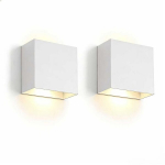 LED seinavalgusti, 2 tk, 12W, 3000K, valge