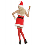 "MISS SANTA" flanellkleit (kleit, v&ouml;&ouml;, m&uuml;ts, pehmed k&auml;tised)