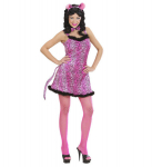 "ROOSA LEOPARD" (kleit tutiga, kikilipsuga ja k&otilde;rvadega)