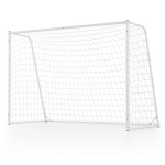 Costway jalgpalliv&auml;rav vastupidava metallraami ja PE-v&otilde;rguga, 300 x 204 cm, valge